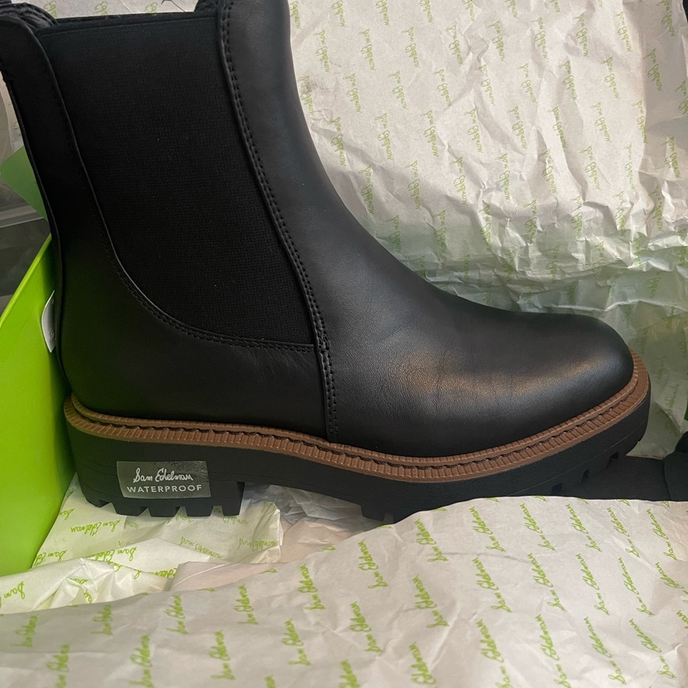 Black Waterproof Boots by Sam Edelman